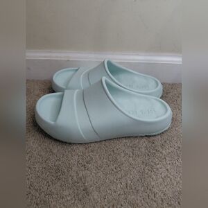 Sperry Women Size 7A Light Blue Slide Sandals